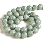 100pcs 8mm Burmese Jade Beads Natural Gemstone Beads Round Loose Beads for Jewelry Making - color: Burmese Jade, size: 8mm