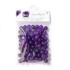 Raicegs 100pcs 8mm Amethyst Beads Natural Gemstone Beads Round Loose Beads for Jewelry Making DIY Bracelets Necklace - color: Amethyst, size: 8mm Round