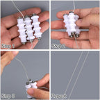 Jewelry Wire Straightener and Nylon Pliers, Durable Soft Jaw Jewelry Wire Straightening Plyers Tool Three Rollers Wrapping Straightener for Beading Weaving & Twining Projects