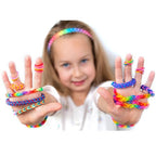 JYBNB 16000+Rubber Band Bracelet Kit, 30 Colors Rubber Bands Refill Loom Set, Loom Bands Kit,Friendship Bracelet Creativity Birthday Gift