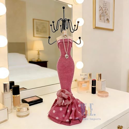 2 PCS Set Jewlery Display Shoe Ring Holder - Mannequin Necklace Display Bracelet Orgaziner (Or) - color: Or