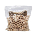 INSPIRELLE 320pcs 14mm Natural Wood Beads Unfinished Round Wooden Loose Beads Wood Spacer Beads with 10M Jute Twine for Craft Making Home Decoration - size: 14mm