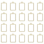 uxcell 25Pcs Alloy Open Bezel Pendants, Rectangular Hollow Frame Pendant Geometric Open Back Frame Pendant for Resin Jewelry Making Earrings Necklace Bracelet DIY, Gold Tone - color: Gold Tone, size: 1.32 x 0.83 inch