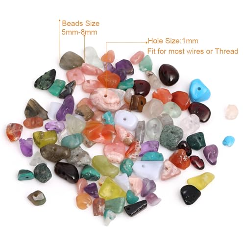HAAMIIQII 5-8mm Natural Larimar Chips Beads Irregular Freeform Chip Loose Gemstone Beads Semi Precious Stone for Jewelry Making Strand 30 Inch - color: Larimar