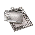 20Pcs Pendant Trays,Bezel Pendant Trays Blanks with Glass Cabochons for Pendants Making and DIY Jewelry Making(18×25mm)
