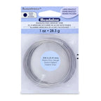 Beadalon Remembrance Stainless Steel Memory Wire, Heavy Duty Round, Bracelet, Large, Bright, 1 oz, approx. 30 coils - style: Select