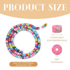 Craftdady 150pcs Stone Heishi Beads Imperial Jasper Turquoise Gemstone Loose Spacer Beads 4mm Frosted Flat Round Bracelet Bead for DIY Craft Earring Necklace Jewelry Making - color: Mixed Color 4mm