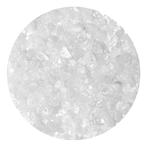 LAIDANLA Clear Quartz 400pcs Natural Chip Stone Beads 5-8mm Healing Crystal Irregular Gemstones Drilled DIY Loose Rocks Bead Crystal for Bracelet Earrings Necklace Jewelry Making Crafting - color: G-clear Quartz