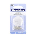 Beadalon Crimp Tubes, Size #1, Silver Plated, 1.5 g, Approx. 160 pc - color: Silver, size: Size #1, 160 pc