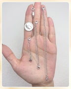 MKCYD Necklace Extender and Magnetic Necklace Clasp, Magnetic Clasps for Bracelet Extenders Sliver Chain Extension for Jewelry Repair Kit - color: 14Pcs Silver