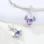 Charm for Bracelets and Necklaces, Heart Animals 925 Sterling Silver Bead Celestial Sun Moon Star Charms Jewelry Gift for Women Girls - color: Dragon Charm