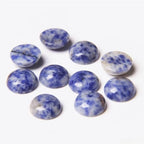 20pcs 4-12mm Blue Sodalite Semicircle Cabochons Beads for Jewelry Making - color: Blue Sodalite, size: 4mm