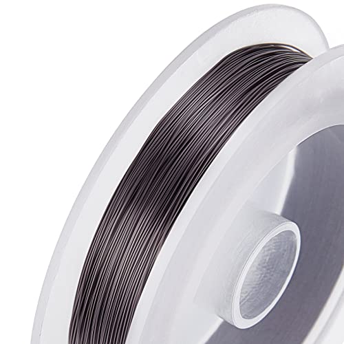 BENECREAT 28-Gauge Tarnish Resistant Gunmetal Wire for Jewelry Craft Making, 328-Feet/109-Yard - color: Gunmetal, size: 28-Gauge(328-Feet/109-Yard)