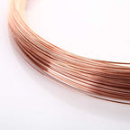 99.5% Pure Copper Wire Round Bare Copper Wire,9 Gauge Jewelry Making Beading Floral Craft Wire (Length 3.28Ft)