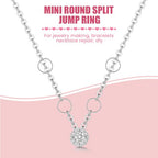 500 Pcs Double Open Jump Rings Kit, Stainless Steel Mini Round Split Craft Jump Keychains Key Ring with Double Loops Connectors for Jewelry Making, Bracelets Necklace Repair, DIY (4, 6, 8, 10, 12mm) - color: 500 Pcs Silver