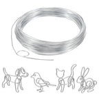 cobee 5 Rolls Craft Wire, 18 Gauge Wire for Jewelry Making, Aluminum Craft Wires Bendable Soft Crafting Wires, Flexible Metal Bailing Wired for DIY Crafts Jewelry Making