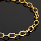 UMAOKANG 2 Yard Gold Plated Chains for Jewelry Making Stainless Steel Oval Chain on Spool Jewelry Making Chains Bulk - color: Oval (Gold)