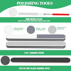 17Pcs Hobby Model Basic Tool Kit Contains Flush Pliers, Mini File, Crafting Knife with Replacement Blades, Tweezers, Professional Modeling Building Fixing Set for Gundam