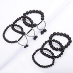 AD Beads Natural Gemstone Round Loose Beads 15" for Bracelet Necklace Earrings Jwelery Making Crafts DIY (4mm, Black Lava Stone) - color: Black Lava Stone, size: 4mm