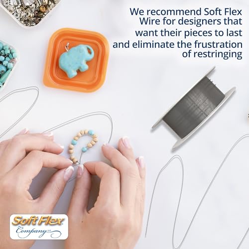Soft Flex 49 Strand Stringing Wire - Flexible Braided - Medium 0.19 Diameter - Jewelry Making Bead Wire - Satin Silver - style: 30 Feet