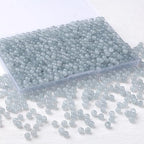 500Pcs Gray 6mm Round Glass Beads for Bracelets,Glass Crystal Beads for Jewelry Making Kits Bracelet Earring Necklaces DIY Crafts for Beginners(Gray) - color: Gray