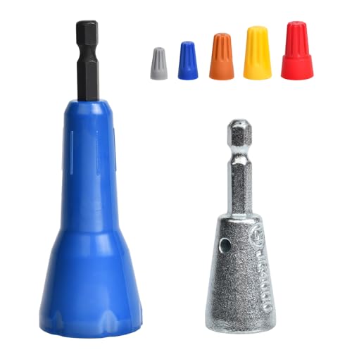 ANGELSWORD Wire Stripper & Wire Twister Tool for Drill, Wire Stripping Tool & Wire Twister, Colorful, 2 PC - size: 2 PC | Wire Twister&Caps