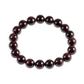 AD Beads Natural Gemstone Round Beads Stretch Bracelet Healing Reiki 10mm (Garnet) - color: Garnet