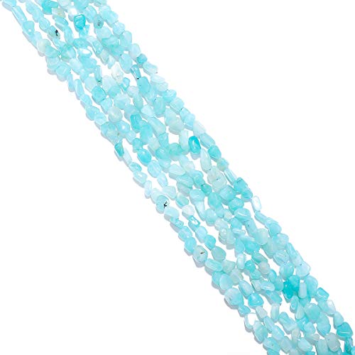 BEADIA Irregular Natural Tianhe Stone Loose Semi Gemstone Beads for Jewelry Making 5-8mm 38cm - color: Tianhe Stone, size: 5-8mm 38cm