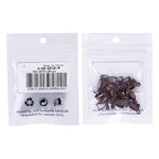 Fashewelry 20Pcs Red Copper Pinch Clip Bail Clasps Pendant Bead Connectors 20x7mm for Dangle Charm Jewelry Making - color: Red Copper