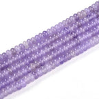 1 Strand Natural White Jade Rondelle Beads Strands Dyed Gemstone Beads Spacers for Jewelry Making Bracelets Necklace DIY Crafts 4.5x2.5~3mm 14.5" About 142~148pcs/strand Medium Purple - color: Medium Purple