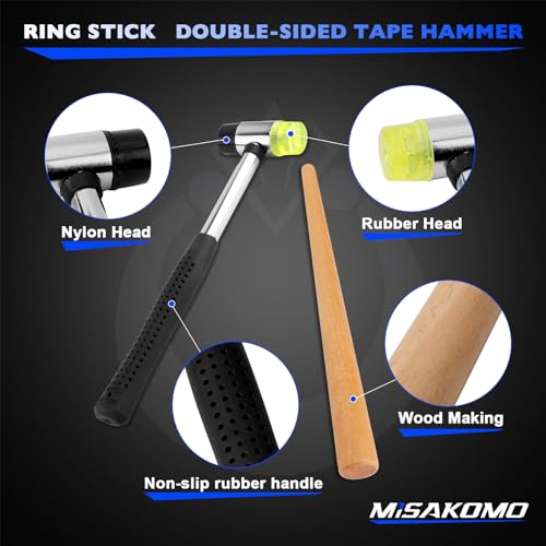 Ring Bender Ring Bending Tool Kit, Ring Making Tool with Nylon Dies Ring Bending Machine, Multi-Functional Jewelry Making Tool, Earring Bending Tool Ring Sizer Measuring Tool