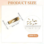 uxcell 1500Pcs Glass Bugle Seed Beads, 6x2mm Mini Long Tube Seed Beads Tube Loose Glass Seed Spacer Bead for DIY Earring Bracelets Necklace Jewelry Making Embroidery, Coffee - color: Coffee
