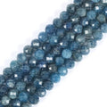 6mm Apatite Faceted Gemstone Round Loose Beads Strand 15.5-16" DIY Jewelry Making - color: Apatite