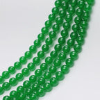MJDCB Natural Green Jade Round Loose Beads for Jewelry Making DIY Bracelet Necklace (6mm) - color: Green Jade, size: 6mm