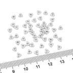 BEADIA Silver Plated Triangle Spacer Beads 4x2mm 50pcs for Jewelry Making Findings Non Tarnish - color: Silver, size: 4x2mm Triangle