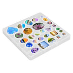HOMEIDOL Resin Jewelry Molds Pendant Trays Making Kit with 30pcs 5 Styles Metal Pendants and 1pc Silicone Epoxy Casting Mold for Pendant Crafting DIY Gifts - color: 30Pcs Metal Pendant+1 Pc Silicone Casting Molds
