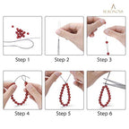 BEADNOVA 0.6mm Bracelet String Clear Craft Wire Stretch String Cord for Jewelry Making Beading Thread Elastic Thread Cord (100m) - size: 0.6mm