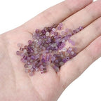 BEADIA Natural Amethyst Short Cylinder Beads 2x3mm 155pcs Tube Loose Semi Gemstone Beads for Jewelry Making Design - color: Amethyst