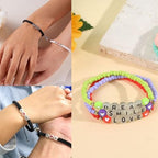 200PCS Letter Beads Glow in The Dark 4x7mm Acrylic Alphabet Letter V Beads for Jewelry Making Bracelet - color: V-200PCS