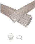 40PCS Stainless Steel Spring Wire – 15.7" (40cm) Long, 0.4mm Diameter, Straight Hard Wire for DIY Crafts, Jewelry Making, Model Building and Repair Projects