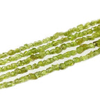 6-8mm Natural Green Peridot Nuggets Oval Free Tumbled Pebble Semi Precious Gemstone Loose Stone Beads Approx 15.5 inch for DIY Jewelry Making - color: Green Peridot