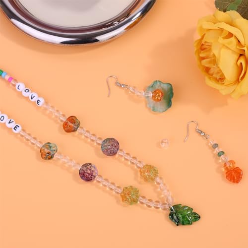 Transparent Round Crystal Glass Beads for Jewelry Making (4/6/8/10/12mm), Smooth Round Natural Gemstone Glass Spacer Loose Beads for Crafts Bracelets Necklaces Charms - color: Round Smooth Glass Beads:Transparent