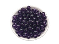 Glass Beads 6mm 140pcs Round Smooth Loose Beads for Bracelet Necklace Jewelry Making Craft DIY（6mm, 50606 Purple） - color: Purple, size: 6mm