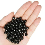 100pcs Natural Stone Beads 8mm Black Obsidian Round Genuine Real Stone Beading Loose Gemstone Hole Size 1mm DIY Charm Smooth Beads for Bracelets Necklaces Earrings Jewelry Making Crafts - color: Black Obsidian