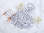 LAIDANLA 1000PCS Acrylic Number Beads Black Number White Round Bead 7×4mm for Jewelry Bracelets Necklaces Key Chains Making - color: T-Black Number White Beads