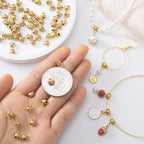 Joez Wonderful Links Bail Beads, Hypoallergenic Alloy Column Spacer Beads - color: Style D, 100 Gold
