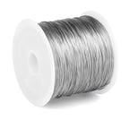 492FT Jewelry Wire 32 Gauge Tarnish-Resistant Copper Beading Wires Roll Bulk for DIY Crafts Jewelry Making, Silver Wire - color: Silver, size: 0.2mm