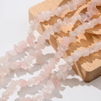 Natural Chip Stone Beads About 200pcs Powder Crystal Stones 5-8mm Irregular Gemstone Healing Crystal Loose Rocks for Bracelet Necklace Earrings Jewelry Making(Powder Crystal) - color: powder crystal