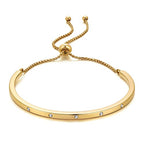 WOWORAMA Adjustable Slider Bracelets for Women Bar Friendship Bangle Bracelet for Women Gold/White Gold/Rose Gold Bolo Bracelet - color: Slim Bar-Gold-tone