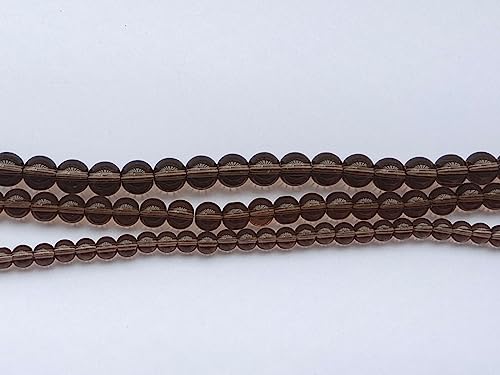 Glass Beads 8mm 100pcs Round Smooth Loose Beads for Bracelet Necklace Jewelry Making Craft DIY （8mm, 50809 Grey） - color: Grey, size: 8mm